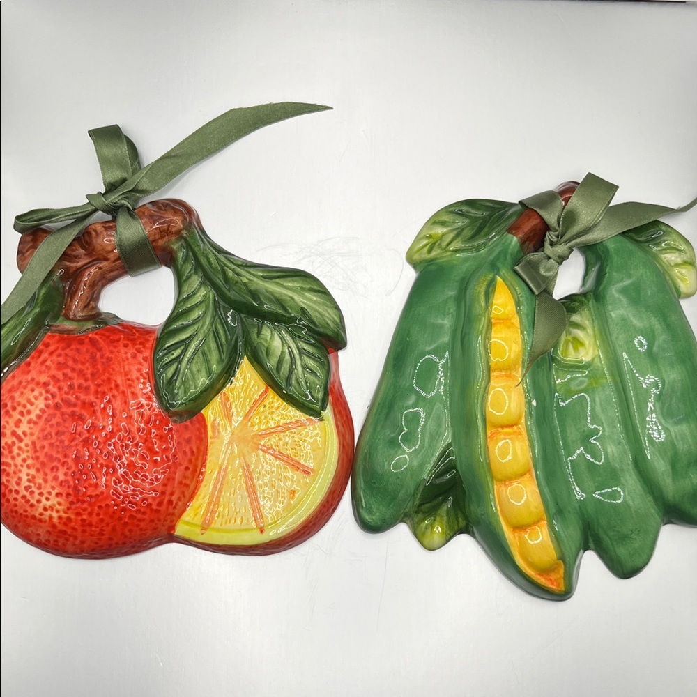 Colorful Fruit Wall Decor Set ceramic